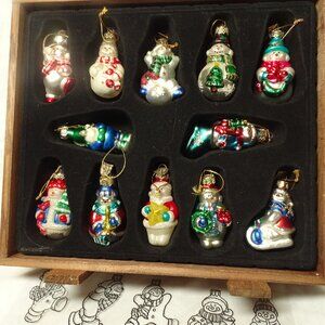 2002 Thomas Pacconi Classic Collection Glass Christmas Ornaments